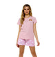 Women's Cotton Sausage Dog Print T Shirt and Shorts Pyjama Set for Summer by Daisy Dreamer Cozy Sleepwear Loungewear Gift for Dog Lovers Multiple Sizes. Buy now for £10.00.
