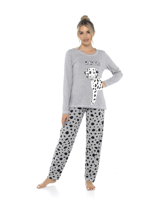 Women's Cotton Soft Pyjama Set with Elasticated Patterned Bottoms Ultimate Nightwear and Cosy Loungewear Multiple Sizes by Daisy Dreamer