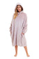 Women's Oversized Plush Hooded Poncho Blanket Cozy Fleece Hoodie with Fur Hood Ideal for Lounging Camping Outdoor Warmth by Daisy Dreamer. Buy now for £21.00.