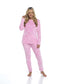 Women's Super Soft Heart Fleece Pyjamas Set Cozy Plush Loungewear Top and Pants Warm Teddy Fleece PJs for Lounging and Sleeping by Daisy Dreamer. Buy now for £20.00.
