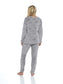 Women's Super Soft Heart Fleece Pyjamas Set Cozy Plush Loungewear Top and Pants Warm Teddy Fleece PJs for Lounging and Sleeping by Daisy Dreamer. Buy now for £20.00.