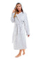 Women's Super Soft Plush Fleece Faux Fur Hooded Robe Luxurious Loungewear Bathrobe for Spa Hotel Home Pink Grey Sizes S-XL by Daisy Dreamer. Buy now for £20.00.