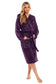 Women's Super Soft Plush Fleece Hooded Bathrobe Fluffy Velvet Loungewear Long Sleeve Cosy Winter Dressing Gown Spa Essential by Daisy Dreamer. Buy now for £20.00.