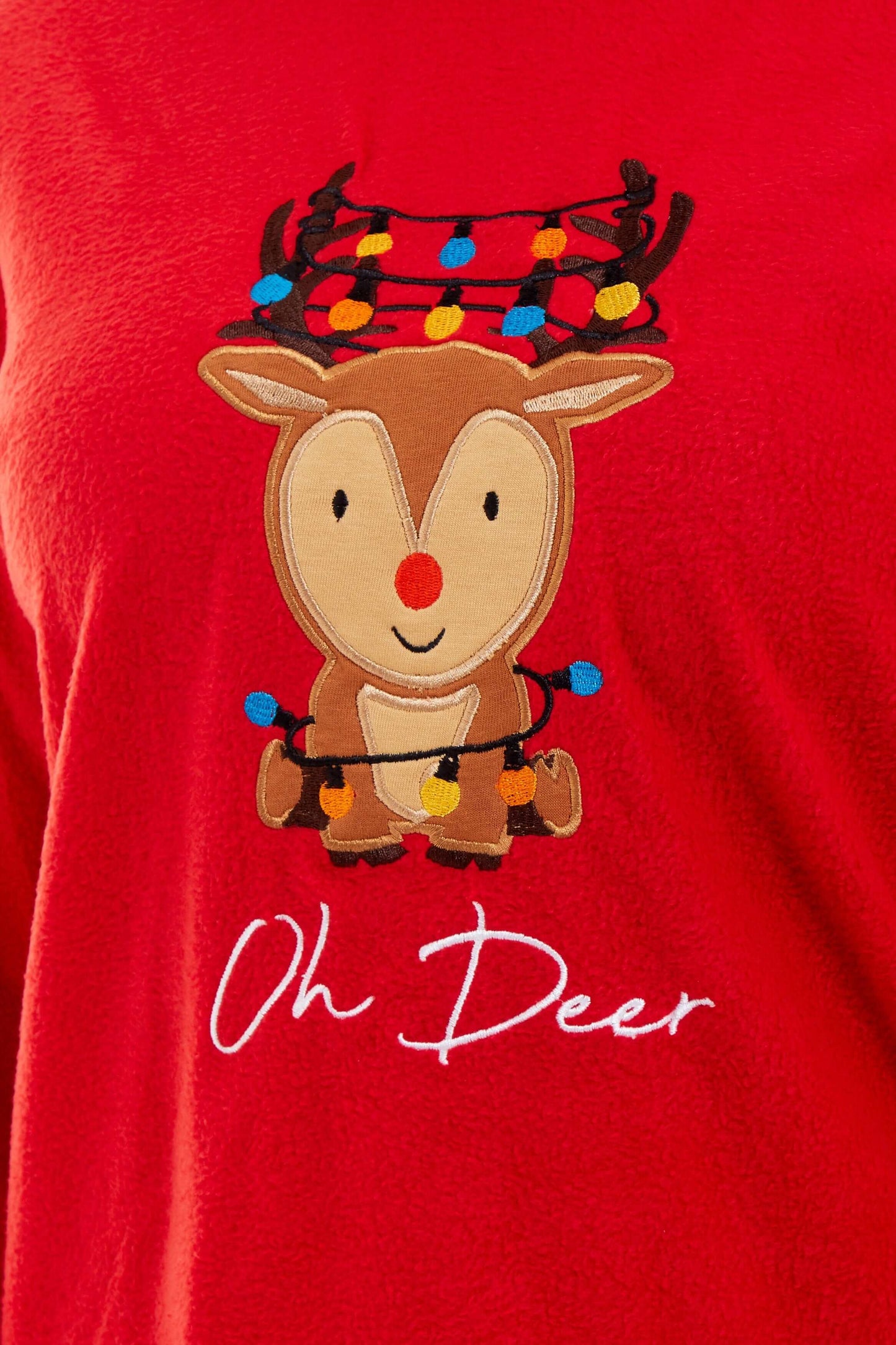 Women's Super Soft Reindeer Polar Fleece Pyjama Set Hooded Top Elasticated Pants Christmas Loungewear Winter Gift by Daisy Dreamer. Buy now for £17.00.