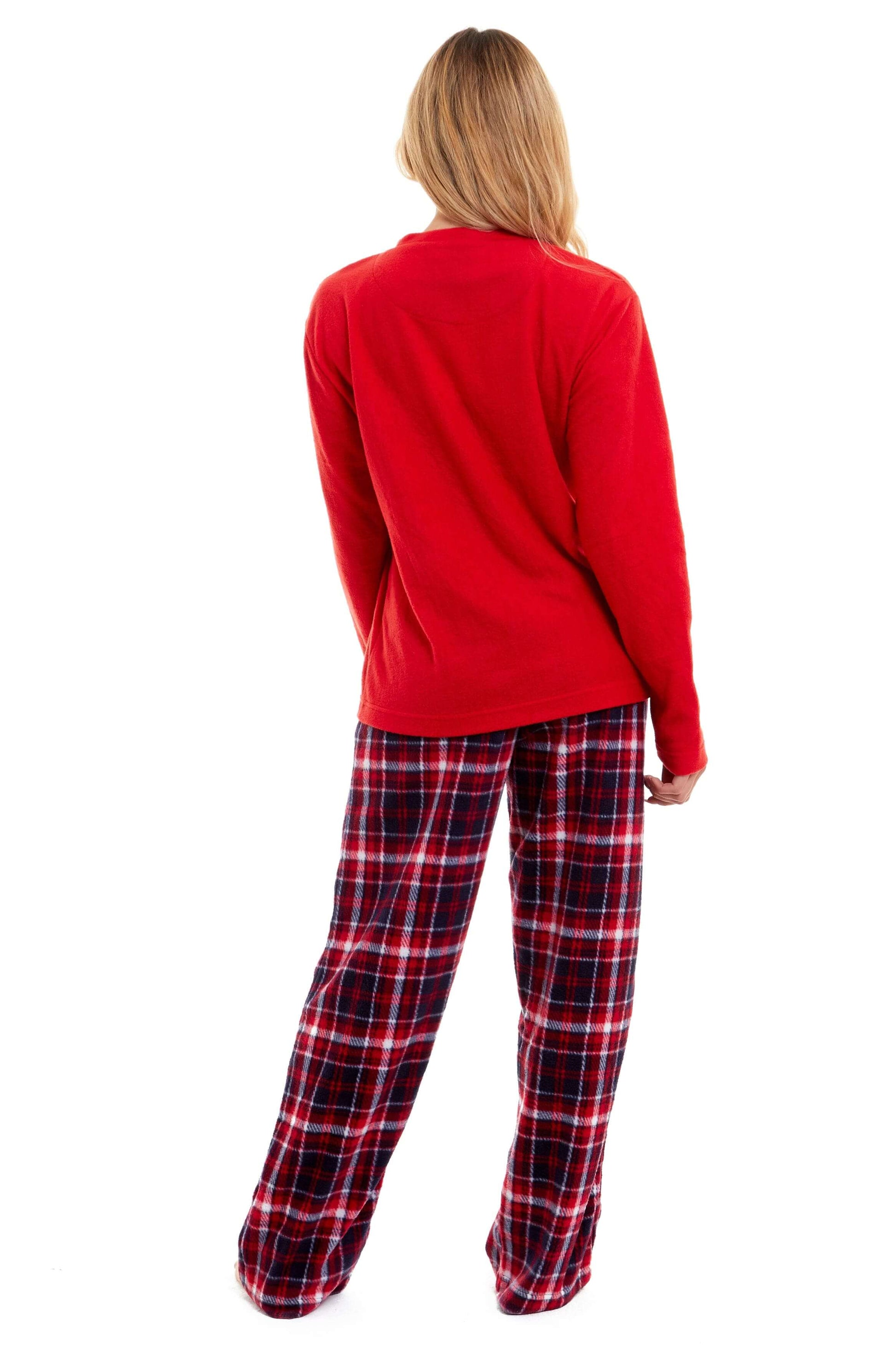 Women's Super Soft Reindeer Polar Fleece Pyjama Set Hooded Top Elasticated Pants Christmas Loungewear Winter Gift by Daisy Dreamer. Buy now for £17.00.
