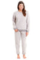 Women's Super Soft Teddy Fleece Lounge Set Fluffy Crew Neck Pyjama and Stretchable Loungewear in Grey Pink Ideal Nightwear Gift Available in S M L XL Sizes Daisy Dreamer. Buy now for £20.00.