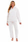 Women's Ultra-Soft Plush Fleece Hooded Pajama Set Cozy Winter Nightwear Warm Loungewear for Home Relaxation by Daisy Dreamer. Buy now for £20.00.