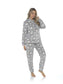 Women's Ultra-Soft Plush Fleece Hooded Pyjama Set with Star Design Cozy Nightwear Stretchable Loungewear Ideal Gift Multiple Sizes and Colors by Daisy Dreamer. Buy now for £20.00.
