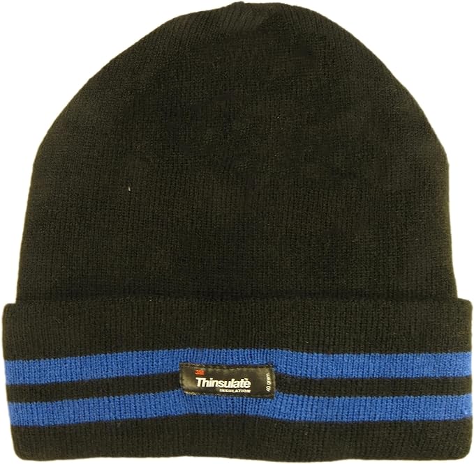 Men's Stripe 3M Thinsulate Insulation Thermal Hat Fleece Knitted. Buy now for £7.00. A Hats by Sock Stack. 3M, beanie, black, blue, camping, fishing, grey, hat, hat for men, Insulation Hat, mens, Mens hats, multi black, outdoor, red, skiing, snow, sports,