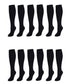 12 Pairs Of Girls Long School Socks Cotton Rich. Buy now for £13.00. A Socks by Sock Stack. 12-3, 6-8, 9-12, black, childrens, girls, grey, kids, knee high, long socks, navy, school, socks, white.