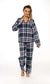 Women's Soft Brushed Cotton Flannelette Pajama Set with Elastic Waistband Cozy Check Pattern Sleepwear for All Seasons Small to XLarge by Daisy Dreamer. Buy now for £15.00.