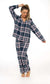 Women's Soft Brushed Cotton Flannelette Pajama Set with Elastic Waistband Cozy Check Pattern Sleepwear for All Seasons Small to XLarge by Daisy Dreamer. Buy now for £15.00.