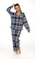 Women's Soft Brushed Cotton Flannelette Pajama Set with Elastic Waistband Cozy Check Pattern Sleepwear for All Seasons Small to XLarge by Daisy Dreamer. Buy now for £15.00.
