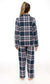 Women's Soft Brushed Cotton Flannelette Pajama Set with Elastic Waistband Cozy Check Pattern Sleepwear for All Seasons Small to XLarge by Daisy Dreamer. Buy now for £15.00.