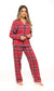 Women's Soft Brushed Cotton Flannelette Pajama Set with Elastic Waistband Cozy Check Pattern Sleepwear for All Seasons Small to XLarge by Daisy Dreamer. Buy now for £15.00.