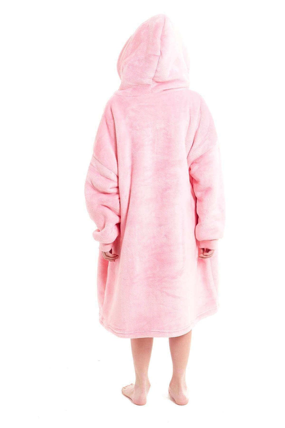 Kids Oversized Hooded Fleece Blanket with Reversible Sherpa Double Pocket Ultra-Soft Cozy Wearable Blanket for Lounging and Outdoor Ages 8-15 by Daisy Dreamer Hooded Blanket