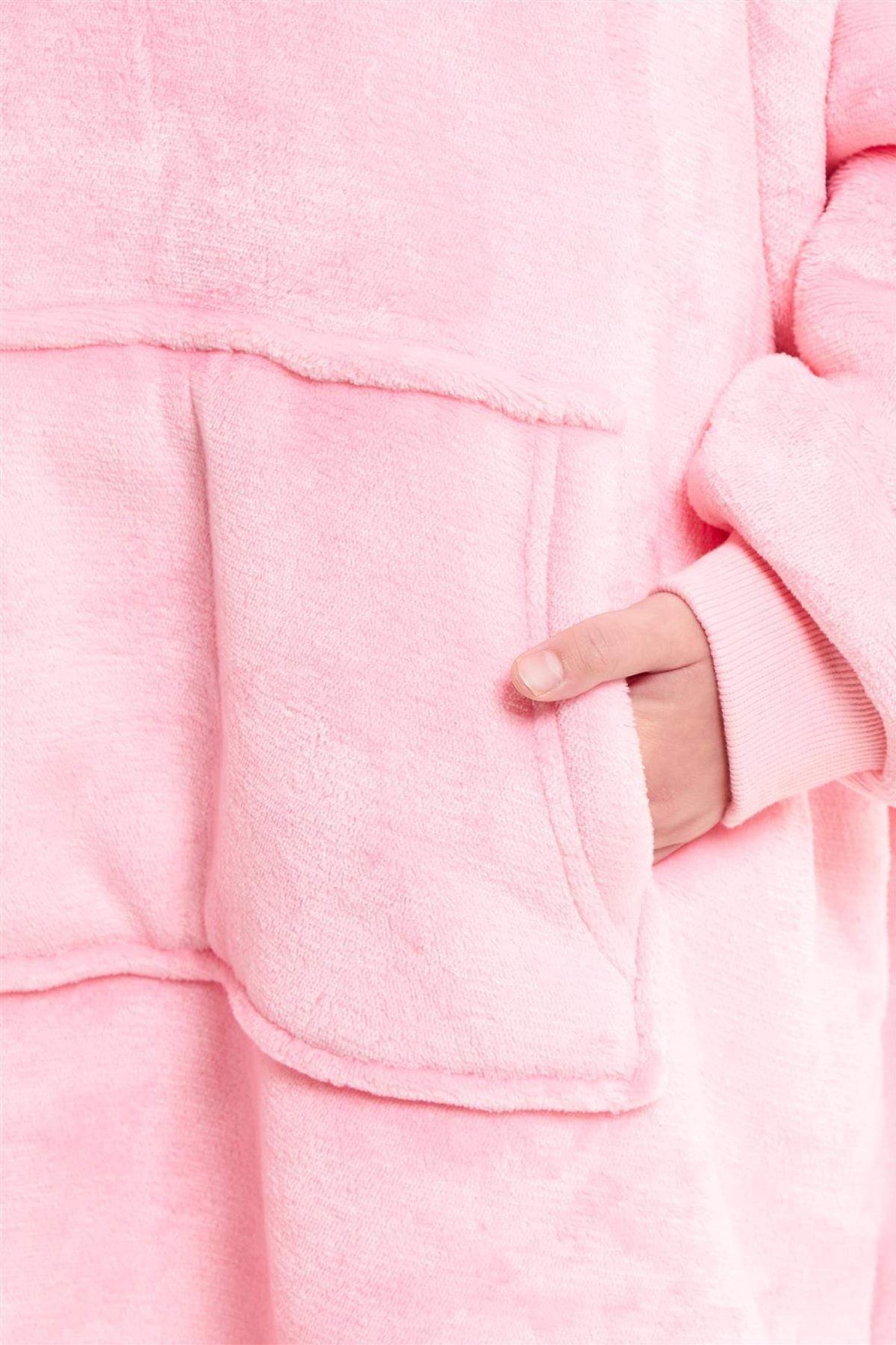 Kids Oversized Hooded Fleece Blanket with Reversible Sherpa Double Pocket Ultra-Soft Cozy Wearable Blanket for Lounging and Outdoor Ages 8-15 by Daisy Dreamer Hooded Blanket