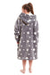 Kids Oversized Hooded Plush Fleece Blankets With Reversible Sherpa. Buy now for £15.00. A Hooded Blanket by Daisy Dreamer. blush pink, charcoal, childrens, clothing, dusky pink, flannel, fleece, grey, hooded blanket, hot pink, kids, loungewear, nightwear,