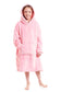 Kids Oversized Hooded Plush Fleece Blankets With Reversible Sherpa. Buy now for £15.00. A Hooded Blanket by Daisy Dreamer. blush pink, charcoal, childrens, clothing, dusky pink, flannel, fleece, grey, hooded blanket, hot pink, kids, loungewear, nightwear,