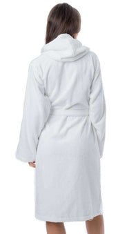 Luxury Women's Terry Cotton Bath Robe Ultra-Absorbent Soft Cozy Dressing Gown for Home Spa Gym Travel by Daisy Dreamer Robe
