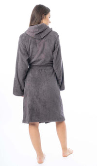 Luxury Women's Terry Cotton Bath Robe Ultra-Absorbent Soft Cozy Dressing Gown for Home Spa Gym Travel by Daisy Dreamer Robe