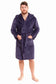 Men's Hooded Plush Flannel Dressing Gown. Buy now for £15.00. A Robe by Daisy Dreamer. black, blue, charcoal, dressing gown, flannel, fleece, grey, gym, hooded robe, hotel, loungewear, man, mens, navy, nightwear, plush fleece, robe, silver, sleepwear, spa