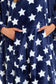 Women's Super Soft Oversized Hooded Poncho Blanket with Stars & Polka Dot Design for Indoor & Outdoor Use by Daisy Dreamer. Buy now for £25.00.