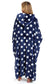 Women's Super Soft Oversized Hooded Poncho Blanket with Stars & Polka Dot Design for Indoor & Outdoor Use by Daisy Dreamer. Buy now for £25.00.