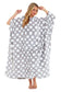 Women's Super Soft Oversized Hooded Poncho Blanket with Stars & Polka Dot Design for Indoor & Outdoor Use by Daisy Dreamer. Buy now for £25.00.