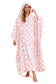 Women's Super Soft Oversized Hooded Poncho Blanket with Stars & Polka Dot Design for Indoor & Outdoor Use by Daisy Dreamer. Buy now for £25.00.