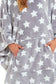 Women's Super Soft Oversized Hooded Poncho Blanket with Stars & Polka Dot Design for Indoor & Outdoor Use by Daisy Dreamer. Buy now for £25.00.