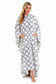 Women's Super Soft Oversized Hooded Poncho Blanket with Stars & Polka Dot Design for Indoor & Outdoor Use by Daisy Dreamer. Buy now for £25.00.