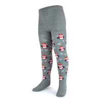 Pack of 2 Girls Christmas Tights Reindeer and Penguin Festive Cotton Rich Kids Leggings Comfortable Durable Winter Holiday Tights Sock Stack Socks