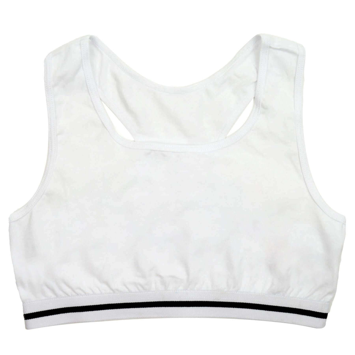 Pack of 4 Girls Seamless Sports Bralettes Racer Back Crop Top Training Bra Comfortable Stretchy Yoga Vest for Kids and Teens Ultimate Support by Daisy Dreamer Underwear