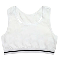 Pack of 4 Girls Seamless Sports Bralettes Racer Back Crop Top Training Bra Comfortable Stretchy Yoga Vest for Kids and Teens Ultimate Support by Daisy Dreamer Underwear