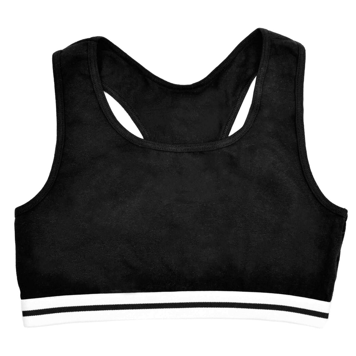 Pack of 4 Girls Seamless Sports Bralettes Racer Back Crop Top Training Bra Comfortable Stretchy Yoga Vest for Kids and Teens Ultimate Support by Daisy Dreamer Underwear