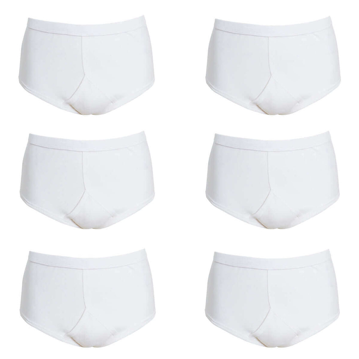 Pack of 6 Mens Cotton Y Front Underpants Breathable Sports and Everyday Wear Various Sizes and Colours Moisture Wicking Comfort by Sock Stack Underwear