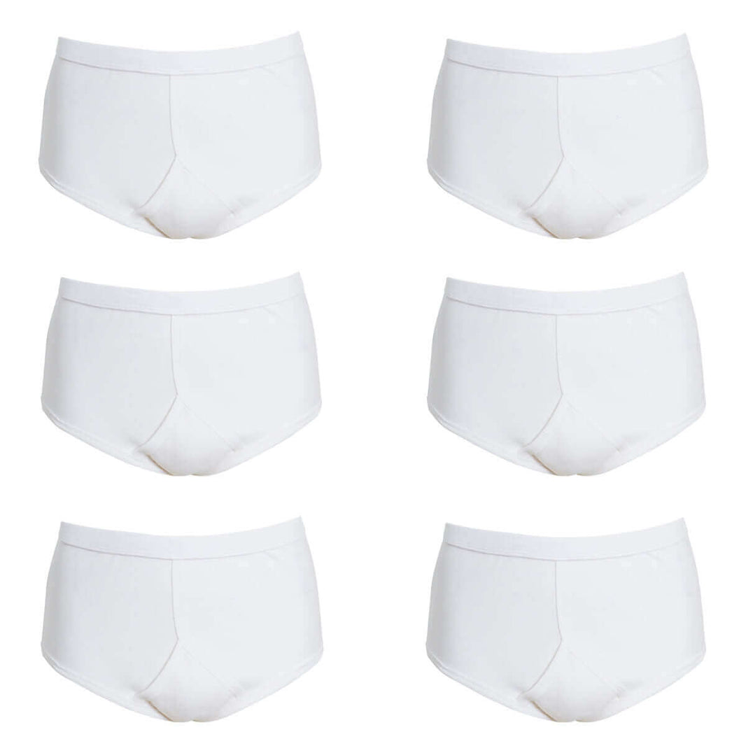 Pack of 6 Mens Cotton Y Front Underpants Breathable Sports and Everyday Wear Various Sizes and Colours Moisture Wicking Comfort by Sock Stack Underwear