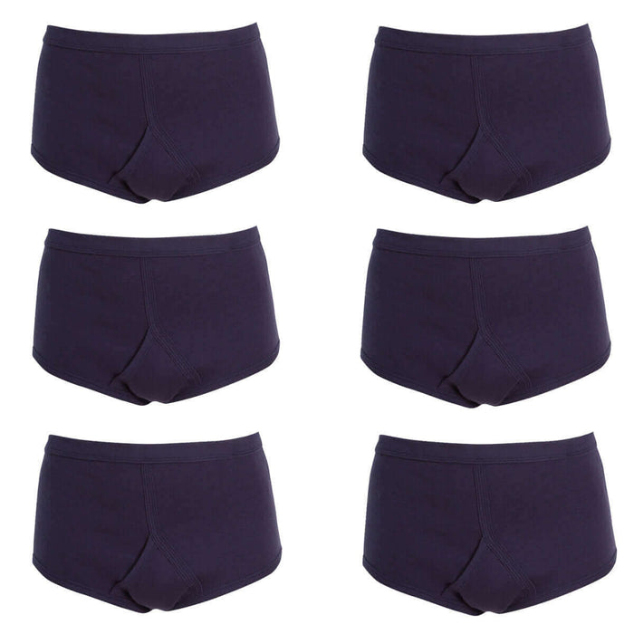 Pack of 6 Mens Cotton Y Front Underpants Breathable Sports and Everyday Wear Various Sizes and Colours Moisture Wicking Comfort by Sock Stack Underwear