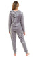 Women's Velour Soft Touch Hooded Pyjama Set. Buy now for £20.00. A Pyjamas by Daisy Dreamer. 12-14, 16-18, 20-22, 8-10, blush pink, bridesmaid, charcoal, dusky pink, fleece, grey, gym, hotel, ladies, large, loungewear, medium, nightwear, pink, pyjama, sil