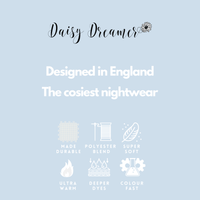 Women's Plush Fleece Hooded Pyjama Set Shimmer Grey Super Soft Fabric Elasticated Waistband Sherpa Edging Cozy Sleepwear Small to X Large by Daisy Dreamer Pyjamas