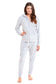 Women’s Velour Fleece Hooded Zip Track Suit Velvet Loungewear Set with Elastic Waistband Comfortable All-Day Wear Multiple Styles and Sizes by Daisy Dreamer SILVER SMOKE / S Pyjamas